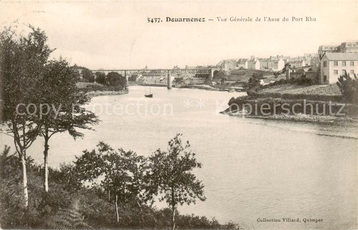 Douarnenez 29 Finistere Vue generale de l’Anse du Port Rhu