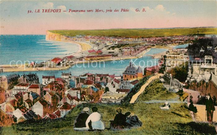 Le Treport 76 Panorama vers Mers pris des Patis