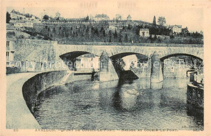 Avallon 89 Pont de Cousin le Font Bridge a Cosir le Pont
