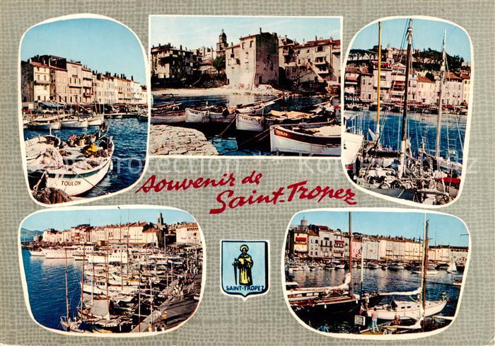 Saint Tropez Var Barques de peche au port Port des pecheurs La Pouncho Un coin d