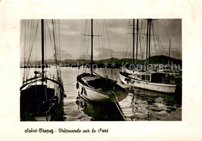 Saint Tropez Var Crepuscule sur le Port