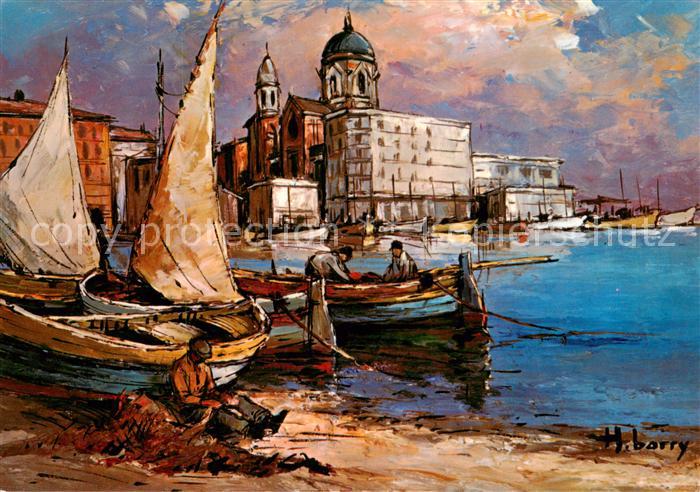 Saint-Raphael 83 Var Le Port Kuenstlerkarte
