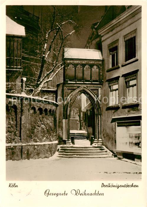 Koeln  Rhein Dreikoenigentoerchen