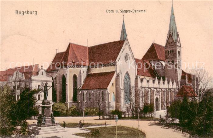 Augsburg Dom und Siegesdenkmal