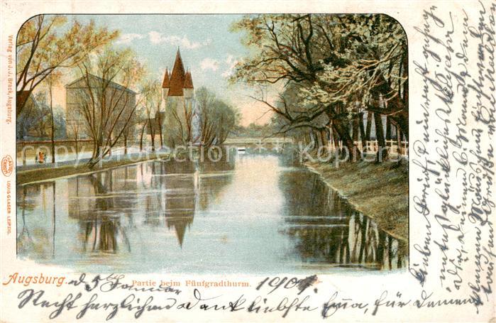 Augsburg Partie bei Fuenfgradthurm