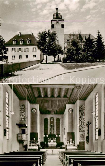 Augsburg Kath Stadtpfarrkirche St Franziskus Inneres