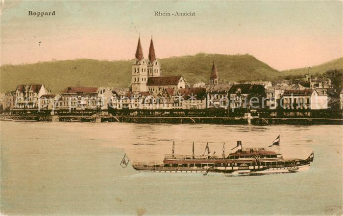 Boppard Rhein Partie am Rhein Feldpost