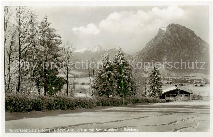 Pfronten Ostallgaeu Bayern mit Schoenkahler und Kienberg