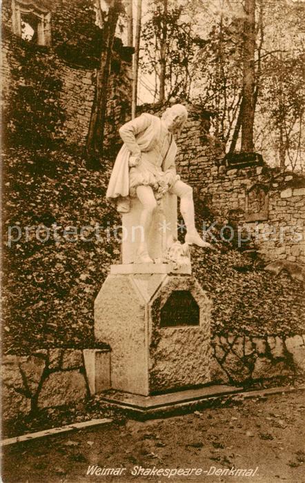 Weimar  Thueringen Shakespeare Denkmal