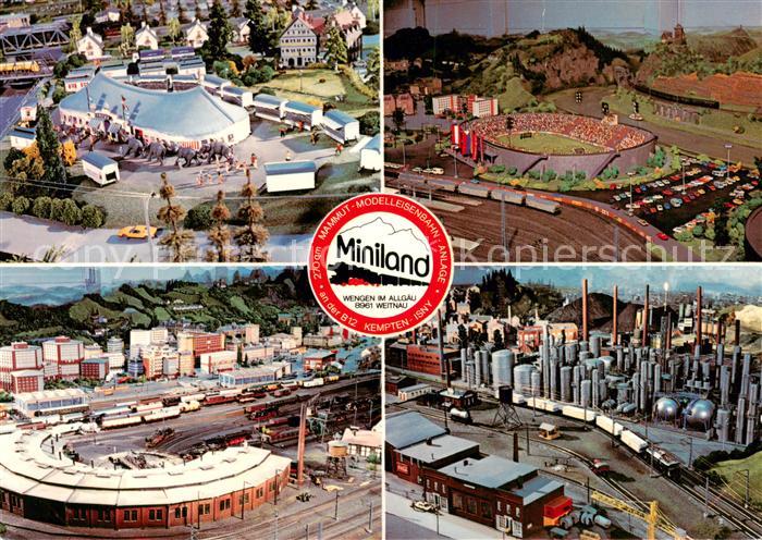 Wengen Kempten Allgaeu Modelleisenbahnschau Miniland Teilansichten