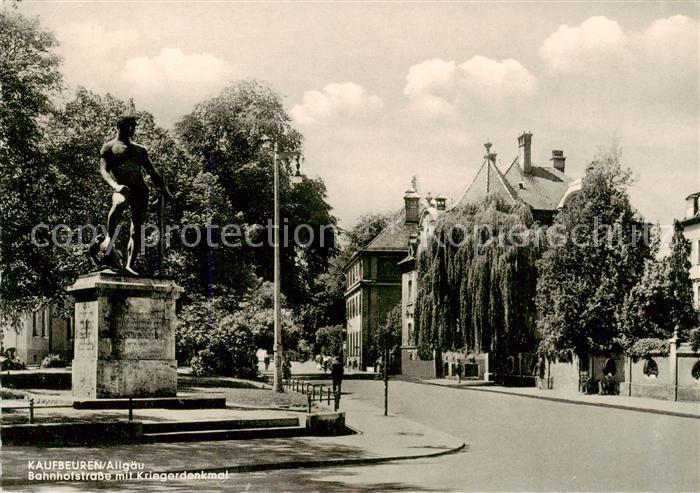 Kaufbeuren Bahnhofstrasse mit Kriegerdenkmal