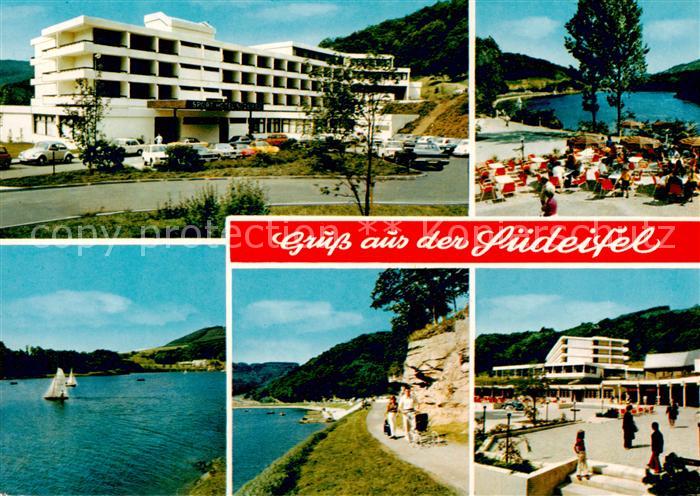 Biersdorf See Sporthotel Suedeifel mit Marktplatz Seepartien