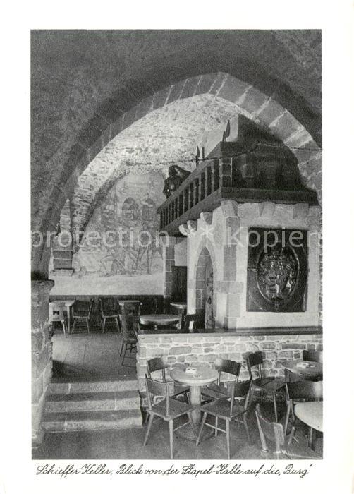 TRIER  CITY Schieffer Keller Blick von der Stapel Halle auf die Burg