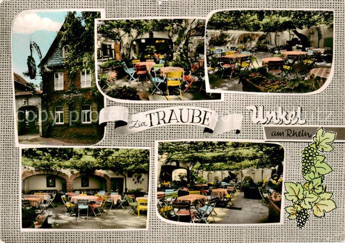 Unkel Rhein Gasthof Zur Traube Freiterrasse Rebengarten Weinstuben