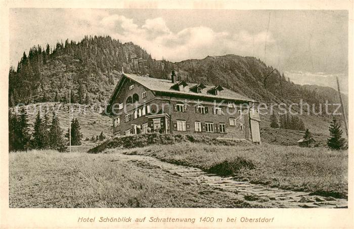 Oberstdorf Hotel Schoenblick auf Schrattenwang