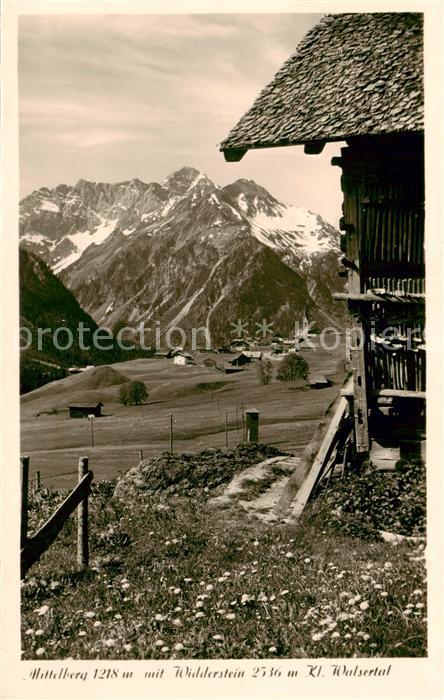 Mittelberg Kleinwalsertal mit Widderstein
