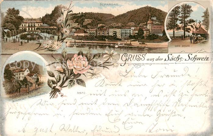 Schandau Bad Kurhaus Der Brand Schlossbastei