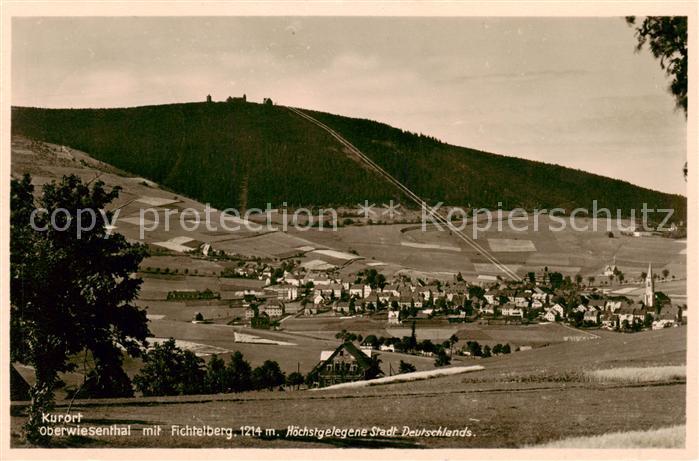 Oberwiesenthal Erzgebirge mit Fichtelberg Panorama