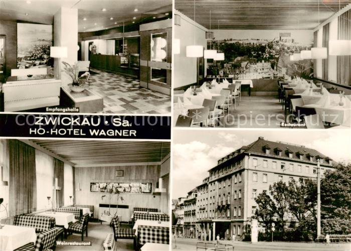 Zwickau  Sachsen HO Hotel Wagner Empfangshalle Restaurant Weinrestaurant