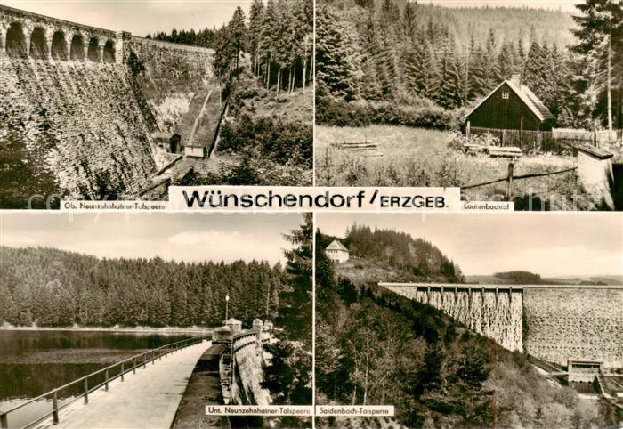 Wuenschendorf Lengefeld Erzgebirge Obere Neunzehnhainer Talsperre Lautenbachtal