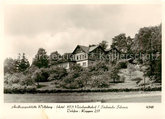 Reinhardtsdorf Bad Schandau Hotel Wolfsberg Ausflugsgaststaette