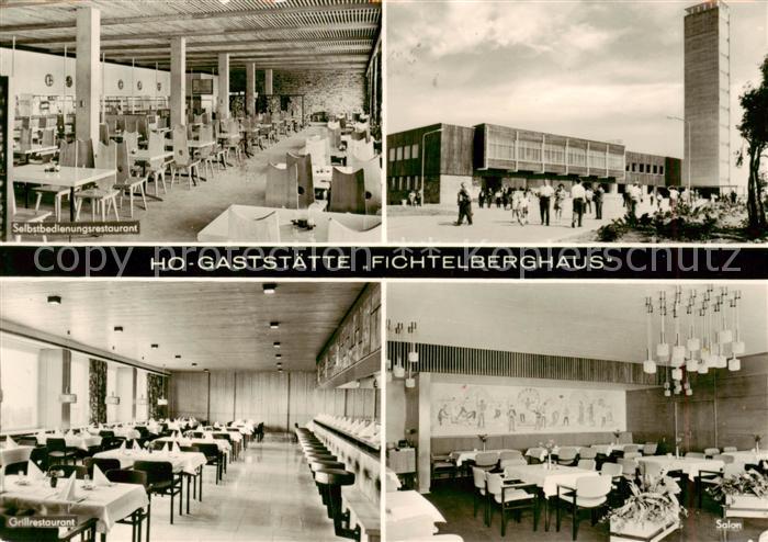 Oberwiesenthal Erzgebirge HO Gaststaette Fichtelberghaus Grillrestaurant Salon