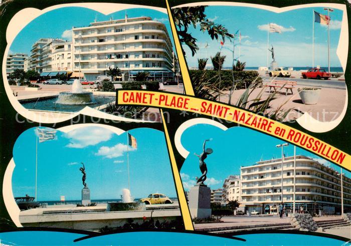 Canet-Plage Saint Nazaire en Roussillon La Place de la Mediterranee la Fille du