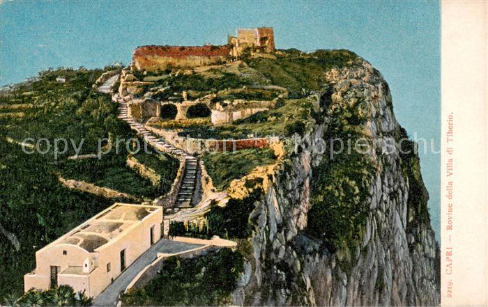 Capri Italia Rovine della Villa di Tiberio