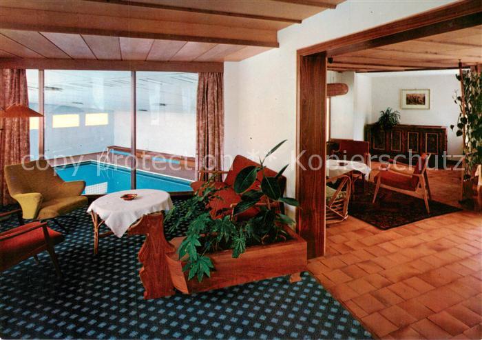 Pedraces Bozen Suedtirol IT Sporthotel Teresa Hallenbad Wintergarten