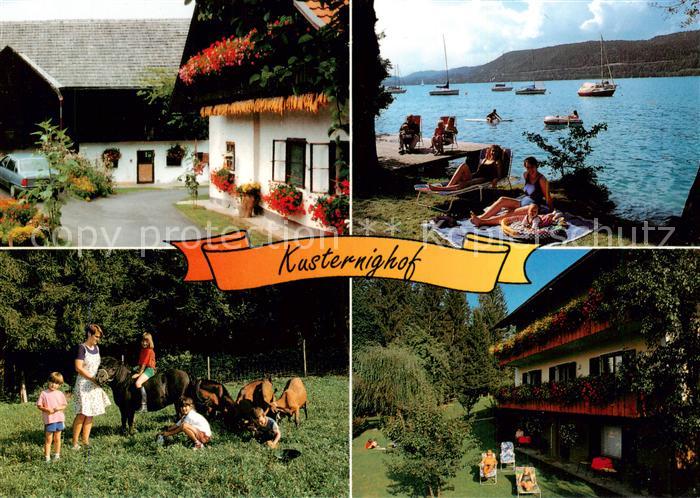 Velden  Woerthersee AT Kusternighof Seepanorama Ponyreiten Liegewiese