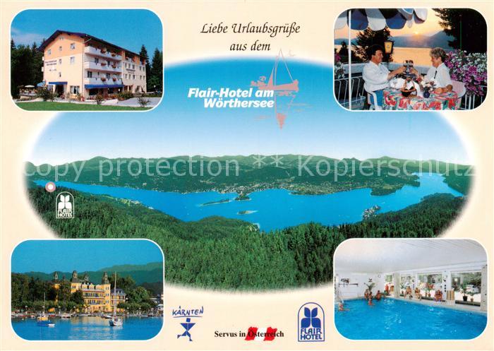Velden  Woerthersee AT Flair Hotel Terrasse Seepartie Hallenbad