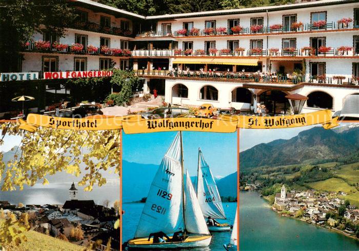 St Wolfgang Wolfgangsee Sporthotel Wolfgangerhof Panorama Segel am Wolfgangsee F