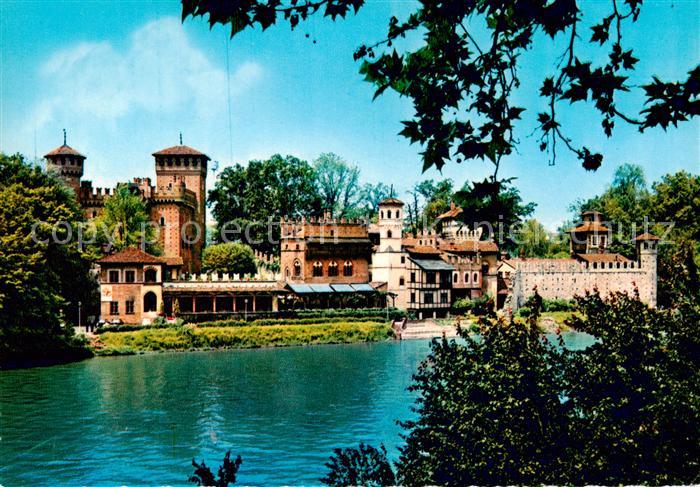 Torino Turin IT Il Po e Borgo Medioevale