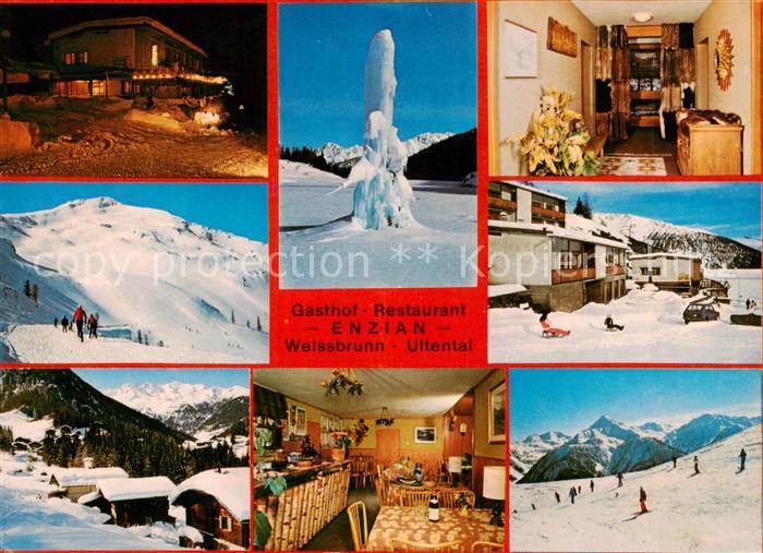 Weissbrunn Fontana Bianca Ultental IT Pension Restaurant Enzian Gastraeume Skipi