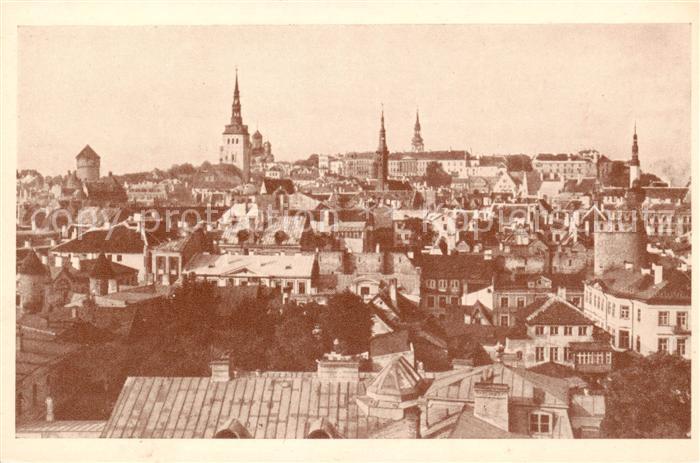 Reval Tallinn Estonia Blick auf die Stadtmitte