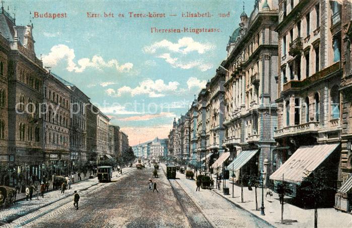 Budapest HU Elisabeth und Theresien Ringstrasse Feldpost