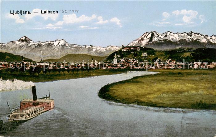 Ljubljana Laibach Slovenia Panorama