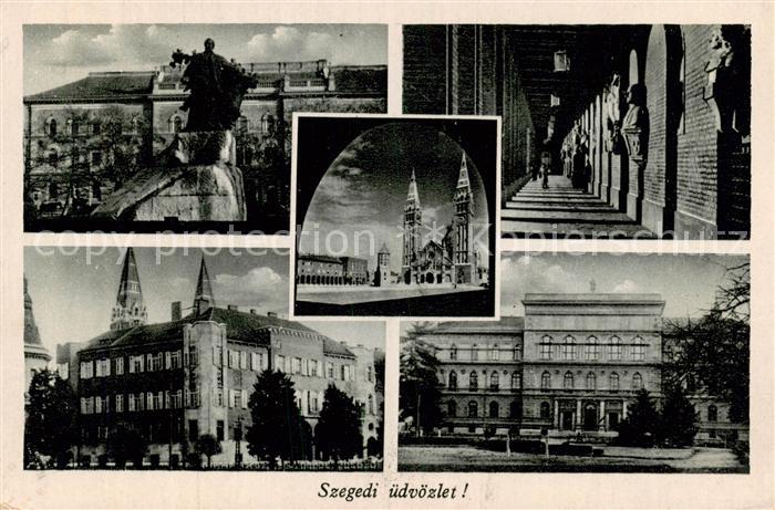 Szeged HU Kirchen Schloss Teilansichten