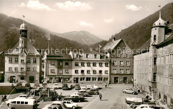 Immenstadt Allgaeu Marienplatz mit Steineberg