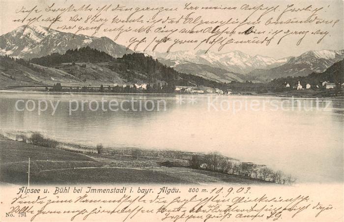 Immenstadt Allgaeu Alpsee und Buehl