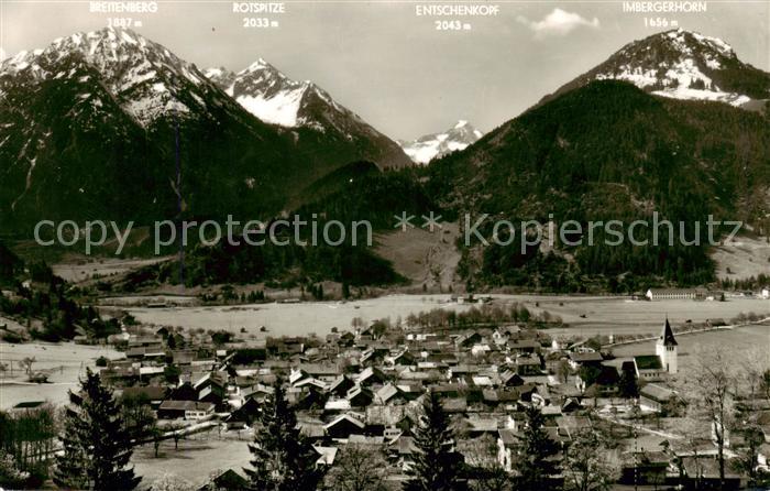 Bad Oberdorf mit Breitenberg Rospitze Entschenkopf Imbergerhorn