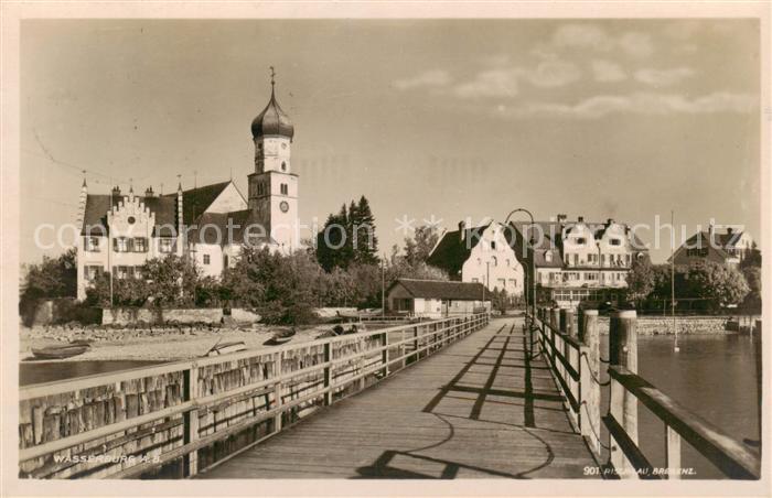 Wasserburg Bodensee Bruecke Kirche