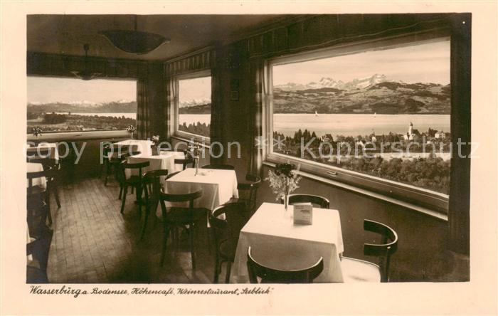 Wasserburg Bodensee Hoehencafe Weinrestaurant Seeblick