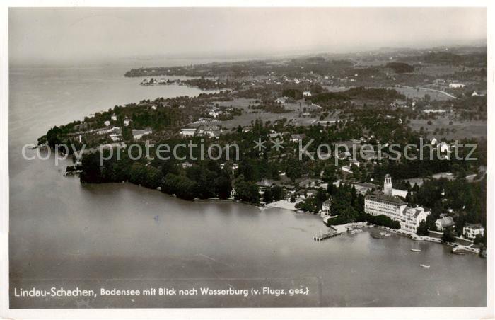 Bad Schachen Lindau Bodensee mit Blick nach Wasserburg