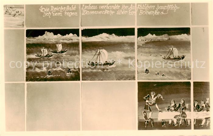 Lindau Bodensee Lieber Augustin Wandkacheln an der Bar Feldpost