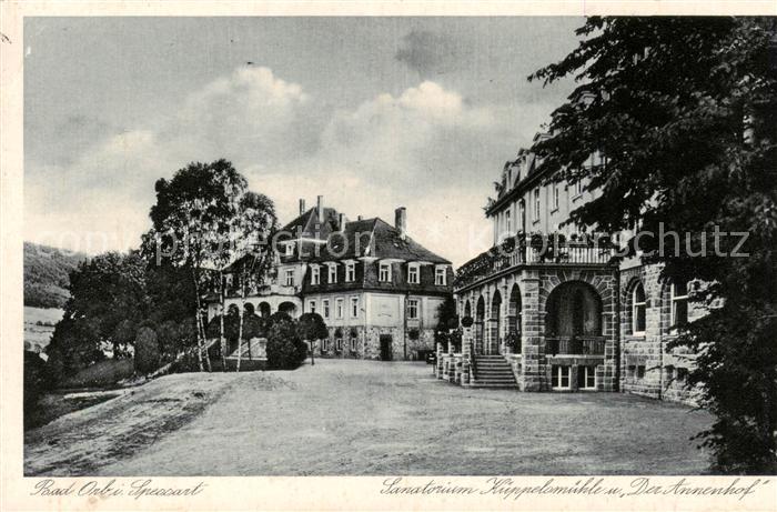 Bad Orb Sanatorium Kueppelsmuehle Der Annenhof Feldpost