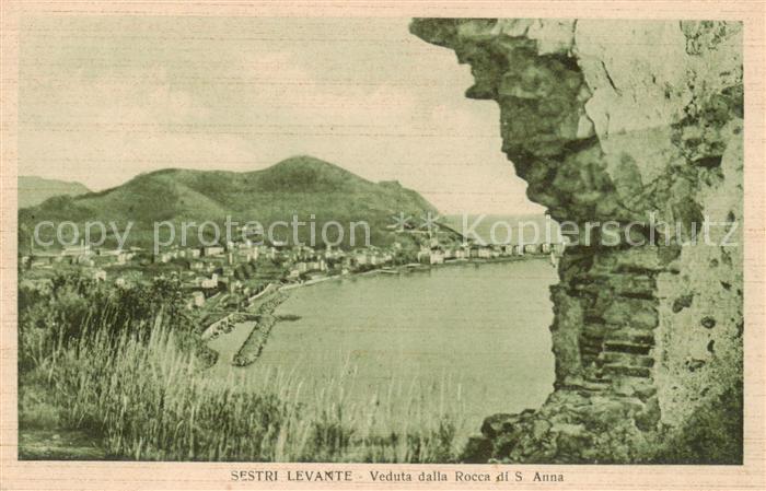 Sestri Levante IT Veduta dalla Rocca di Santa Anna