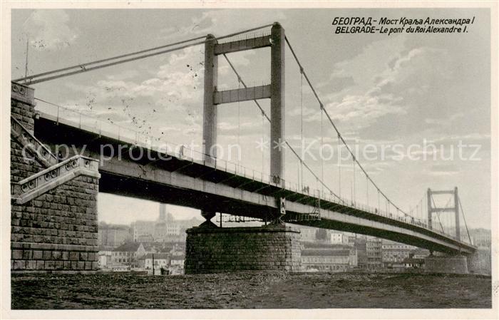 Belgrade  Belgrad Serbija Le pont du Roi Alexandre I