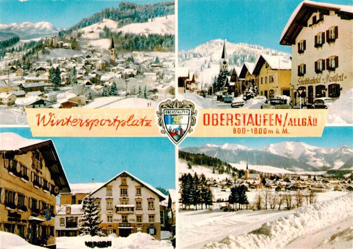 Oberstaufen Oberallgaeu Bayern Panorama Ortspartien