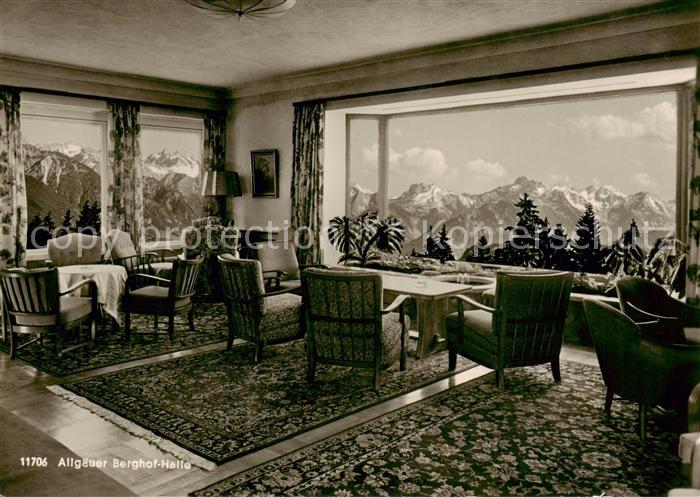 Sonthofen  Oberallgaeu Allgaeuer Berghof Halle mit Alpe Eck